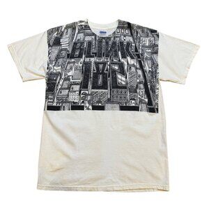 Y2K Blink 182 NEIGHBORHOODS Cityscape T Shirt Medium